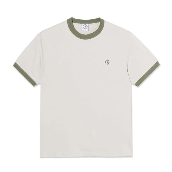 Polar Ringer T-Shirt Pale Taupe/Army Green