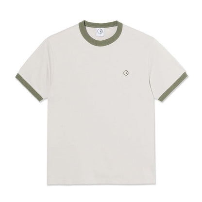 Polar Ringer T-Shirt Pale Taupe/Army Green
