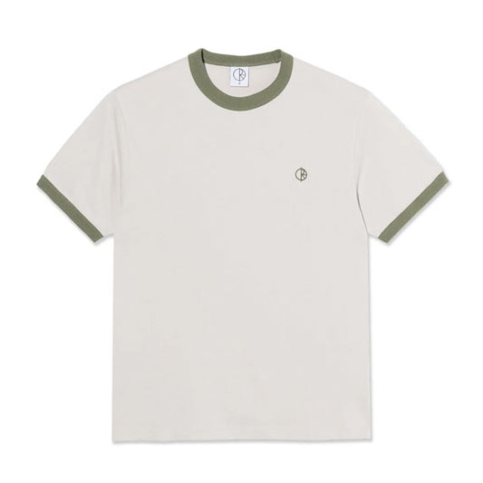 Polar Ringer T-Shirt Pale Taupe/Army Green