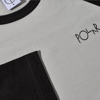 Polar Skate Co. 3/4 Sleeve T-Shirt Black/Silver