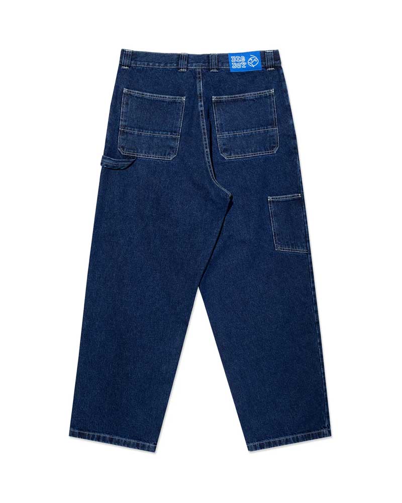 Polar Skate Co. Big Boy Work Pants Dark Blue w/ White Stitching