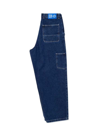 Polar Skate Co. Big Boy Work Pants Dark Blue w/ White Stitching