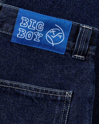 Polar Skate Co. Big Boy Work Pants Dark Blue w/ White Stitching