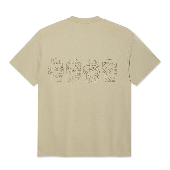 Polar Skate Co. Contrast 8 Heads T-Shirt Sand/Brown