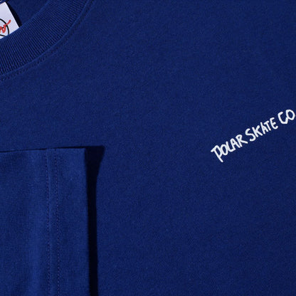 Polar Skate Co. Contrast Doodle T-Shirt White/Ultramarine
