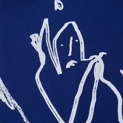 Polar Skate Co. Contrast Doodle T-Shirt White/Ultramarine