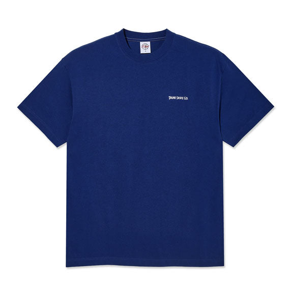Polar Skate Co. Contrast Doodle T-Shirt White/Ultramarine