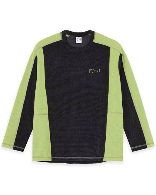 Polar Skate Co. Grid Fleece Sweater Black/Chartreuse
