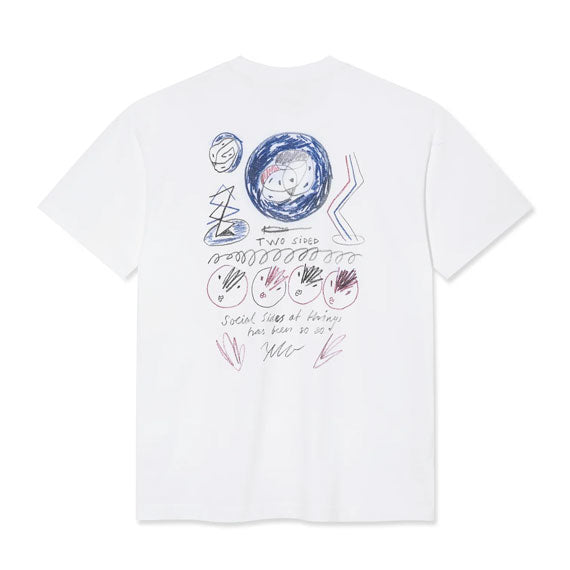 Polar Social Side T-Shirt - White