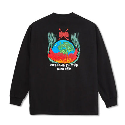 Polar Welcome To The New Age Long Sleeve T-Shirt  - Black