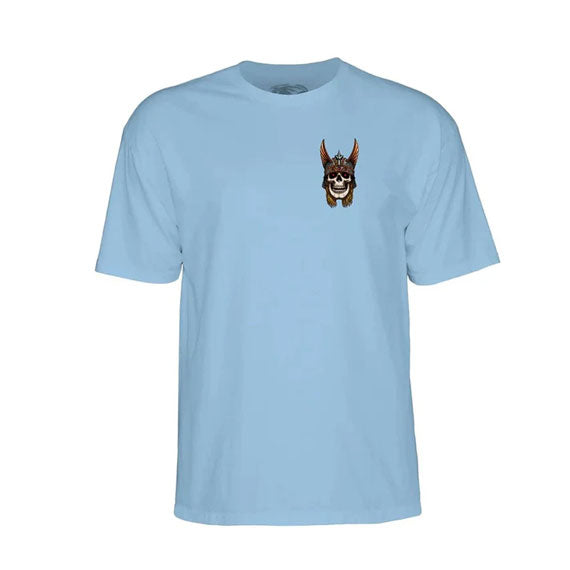 Powell Peralta Anderson Skull T-Shirt Carolina Blue