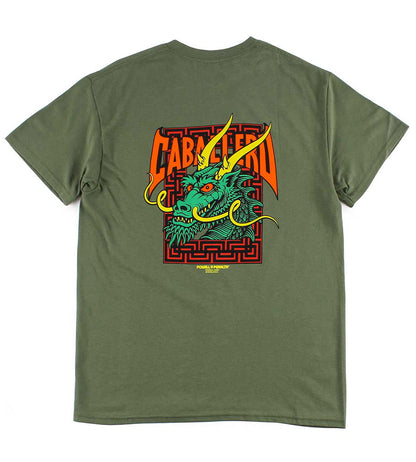 Powell Peralta Cab Street Dragon T-Shirt - Military Green