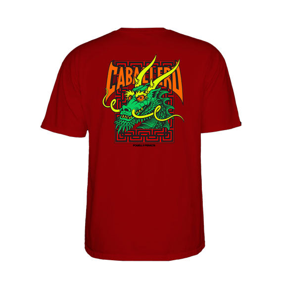 Powell Peralta Caballero Street Dragon T-Shirt Garnet