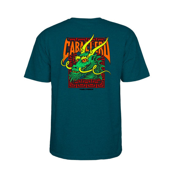 Powell Peralta Caballero Street Dragon T-Shirt Midnight Teal