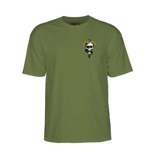 Powell Peralta McGill Skull & Snake T-Shirt Military Green