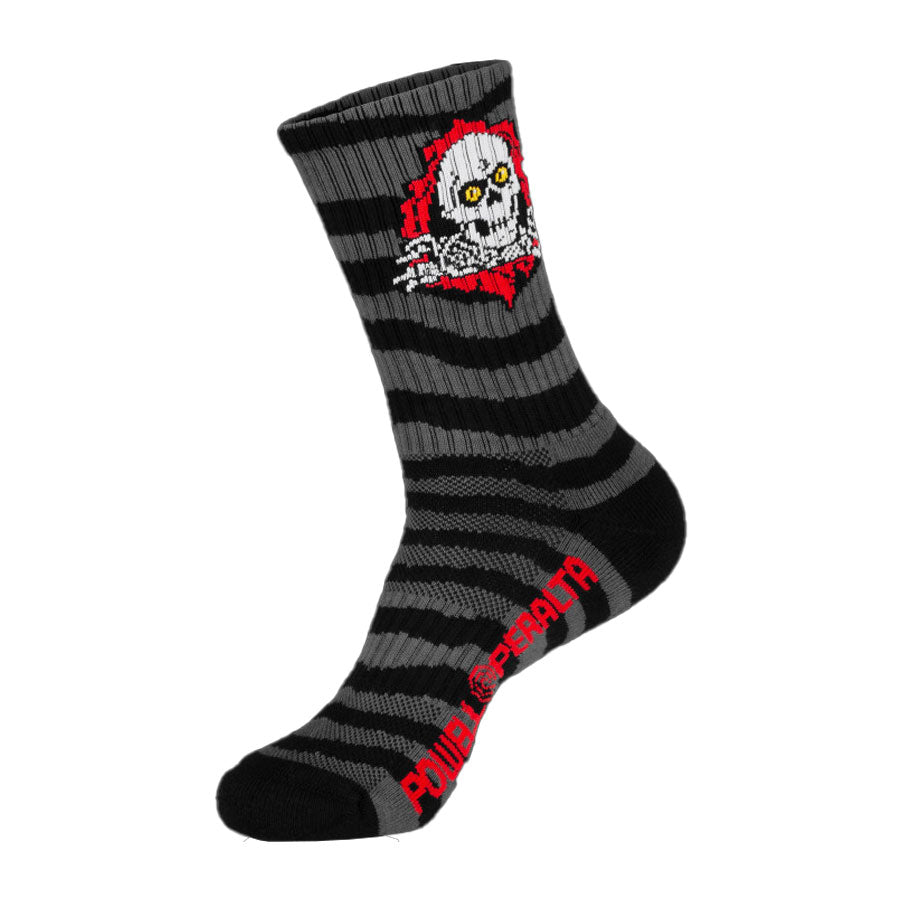 Powell Peralta Ripper Rips Socks Charcoal Black