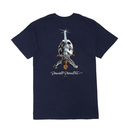 Powell Peralta Skull & Sword T-Shirt Navy