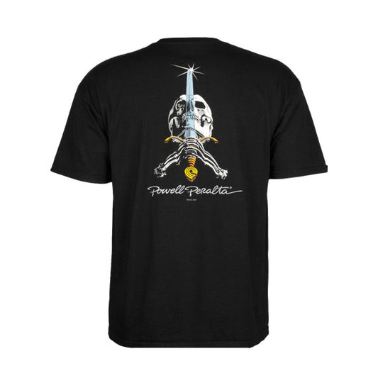 Powell Peralta Skull and Sword T-Shirt Black