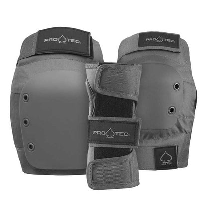 Pro-Tec Kids' Street 3-Pack Pad Set Grey
