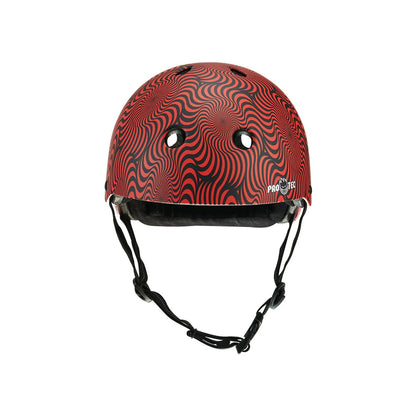 Pro-Tec Low Pro Certified Helmet Spitfire Red Swirl