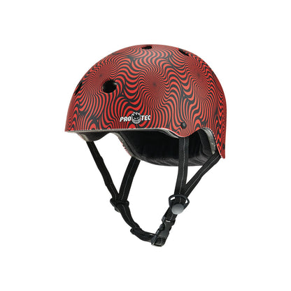 Pro-Tec Low Pro Certified Helmet Spitfire Red Swirl