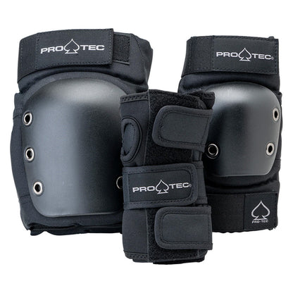 Pro-Tec Street Adult 3-Pack Pad Set Black