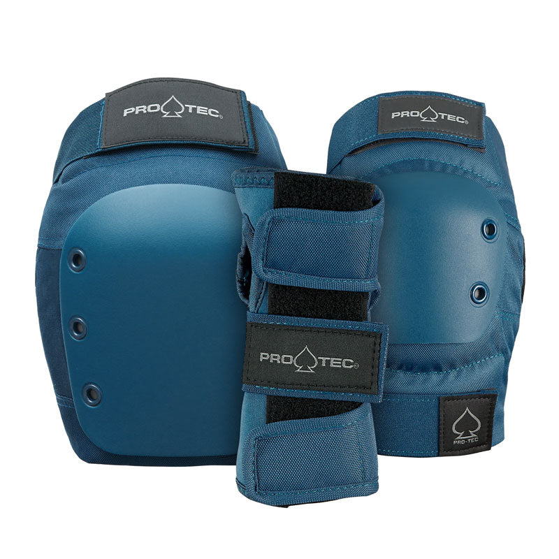 Pro-Tec Street Adult 3-Pack Pad Set Blue
