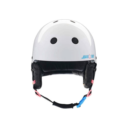Protec x Santa Cruz Low Pro Snow Helmet White Gloss 2027
