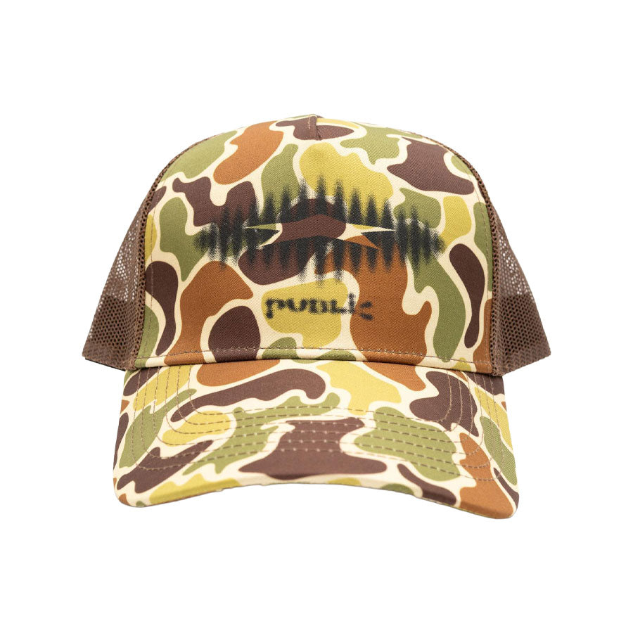Public Glow Trucker Cap Duck Camo 2027