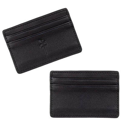 RDS Genuine Cardholder Leather Black