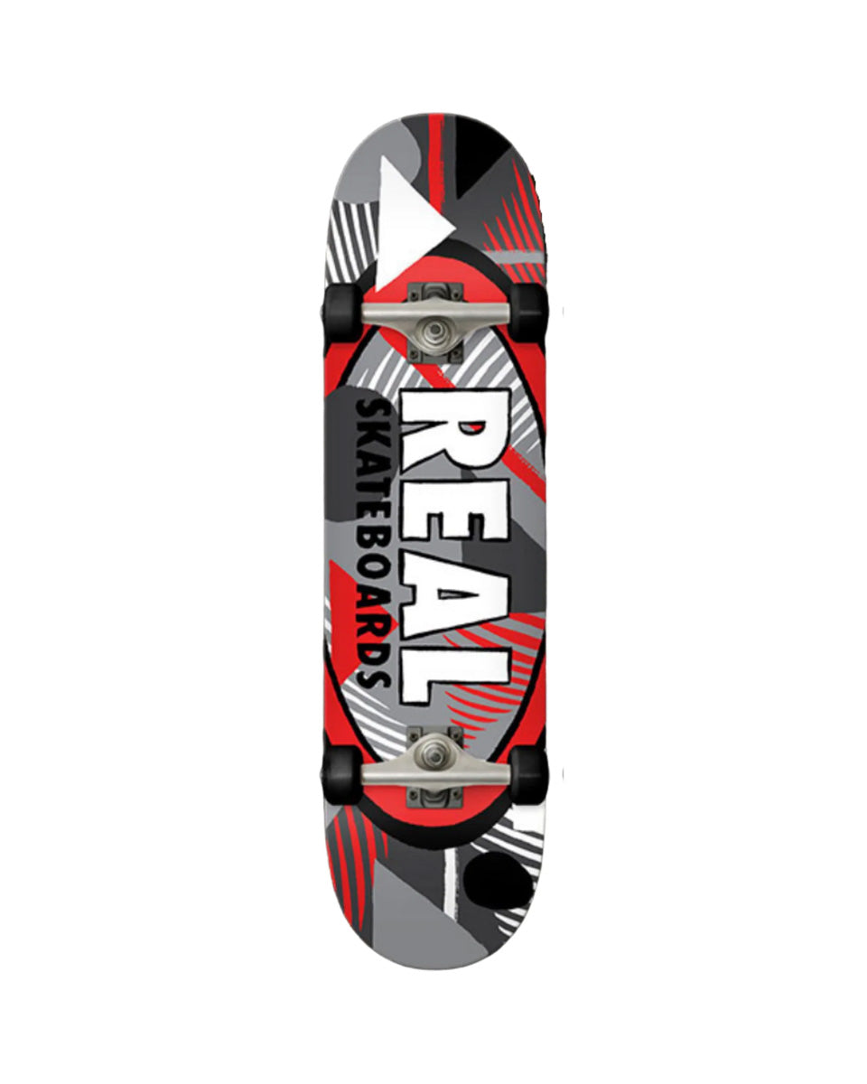 Real Hatched Oval Red Complete 8.0"