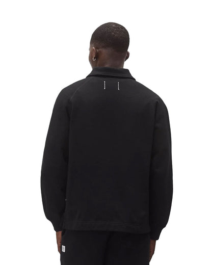 Reigning Champ MW Terry Monogram Rugby Sweatshirt Black-White