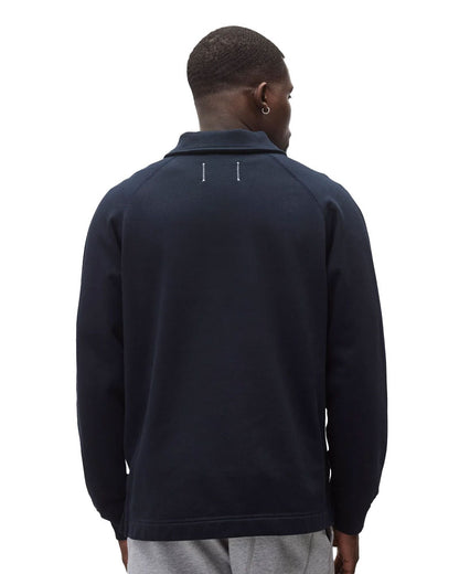 Reigning Champ MW Terry Monogram Rugby Sweatshirt Navy-White