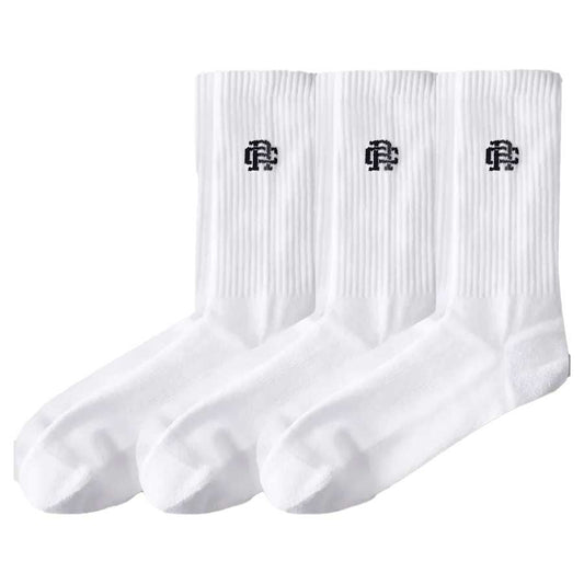Reigning Champ 3-Pack Crew Classic Sock White