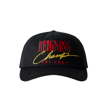 Reigning Champ Chino Twill 2007 Snapback Cap Black-Red
