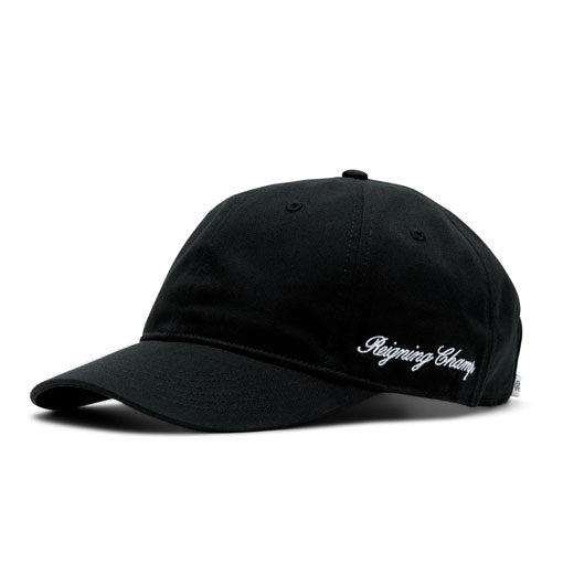 Reigning Champ Chino Twill Script Ball Cap Black