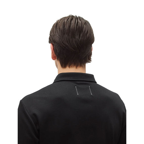 Reigning Champ Cotton Interlock Podium Standard Polo Black