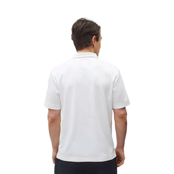Reigning Champ Cotton Interlock Podium Standard Polo White