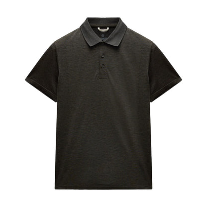 Reigning Champ Engineered Mesh Zone Polo Heather Graphite