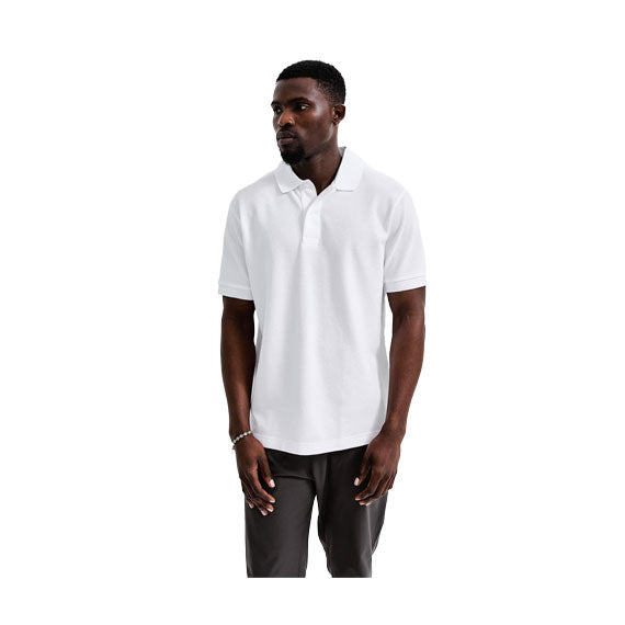 Reigning Champ Knit Academy Polo Shirt White