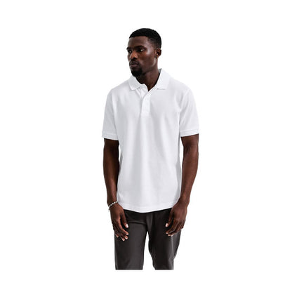Reigning Champ Knit Academy Polo Shirt White