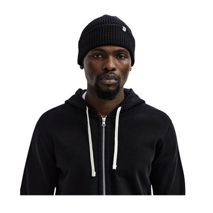 Reigning Champ Merino Wool Cuffed Beanie Black