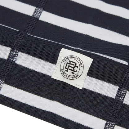 Reigning Champ Quick Dry Pique Playoff Polo Navy-White