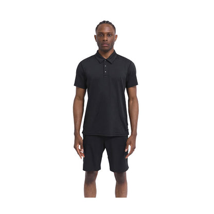 Reigning Champ Solotex Mesh Polo Shirt H.Black