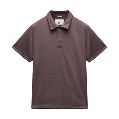 Reigning Champ Solotex Mesh Tiebreak Polo Shirt Mauve