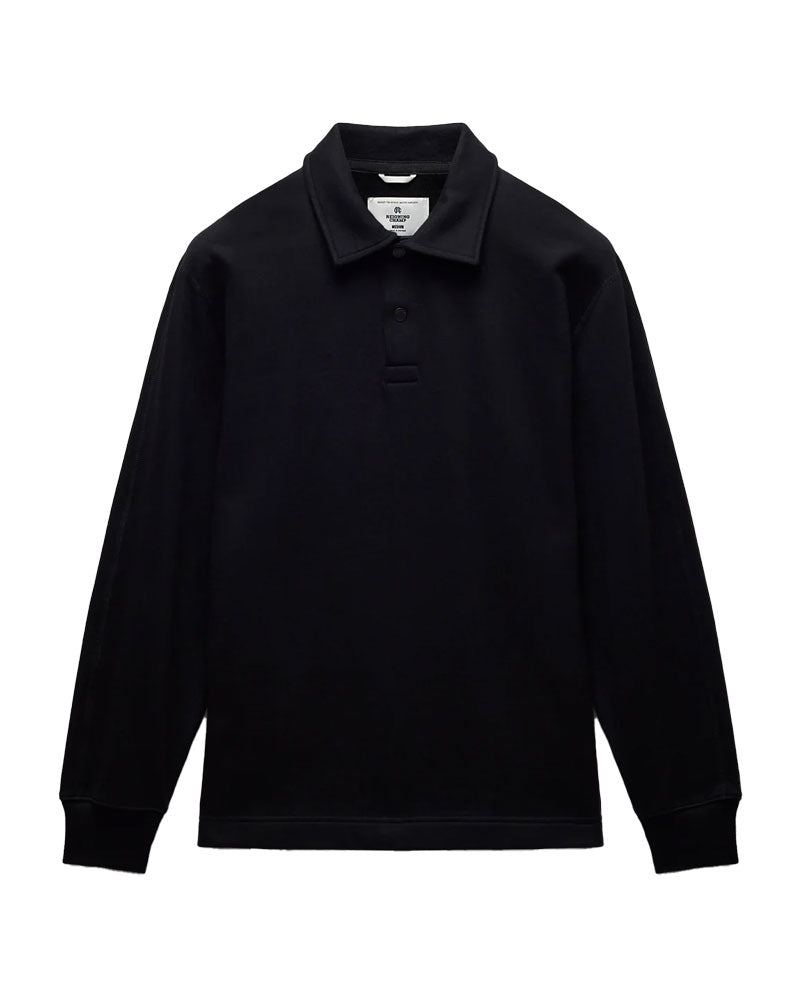Reigning Champ Terry Rubgy Crewneck Black