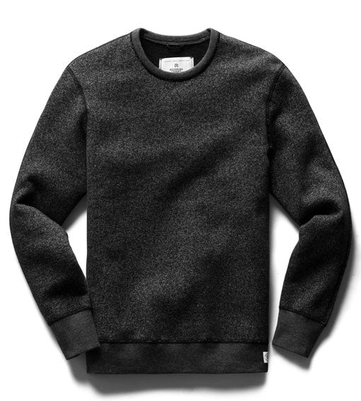 Reigning Champ Tiger Fleece 80/20 Crewneck Black/Black