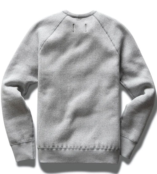 Reigning Champ Tiger Fleece 80/20 Crewneck Light Grey