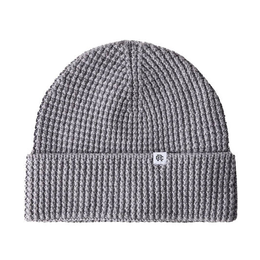 Reigning Champ Waffle Knit Beanie Grey