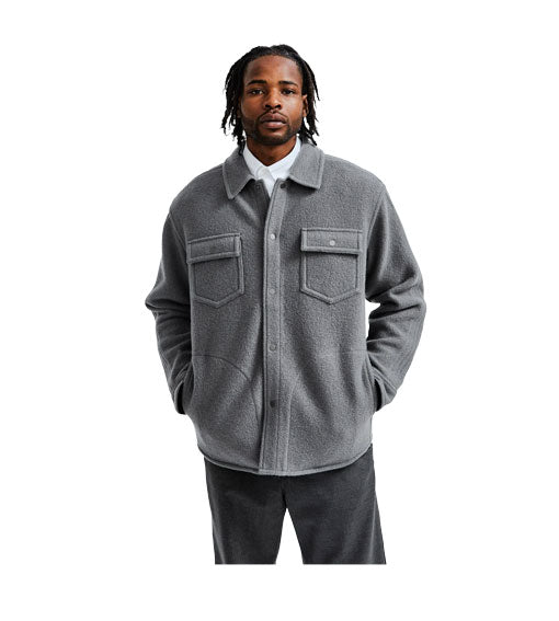 Reigning Champ Wool Overshirt Carbon